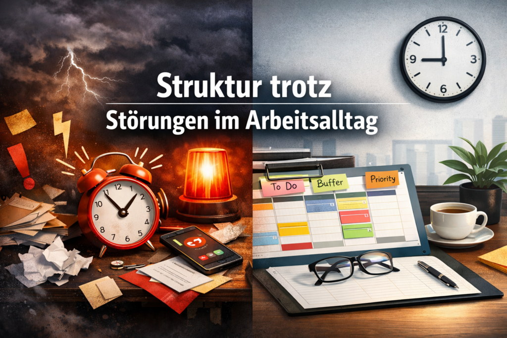Struktur trotz Störungen im Arbeitsalltag störung