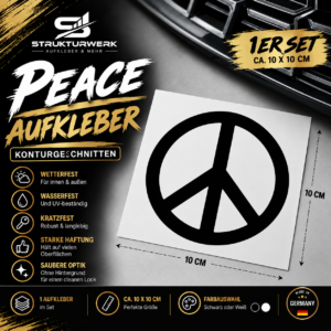 Peace Zeichen Aufkleber